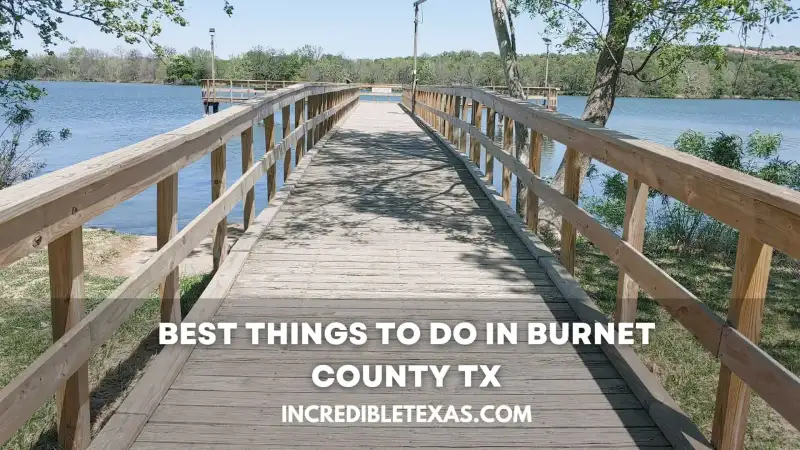 Scenic overview of the Highland Lakes shoreline and granite hills in Burnet County Texas
