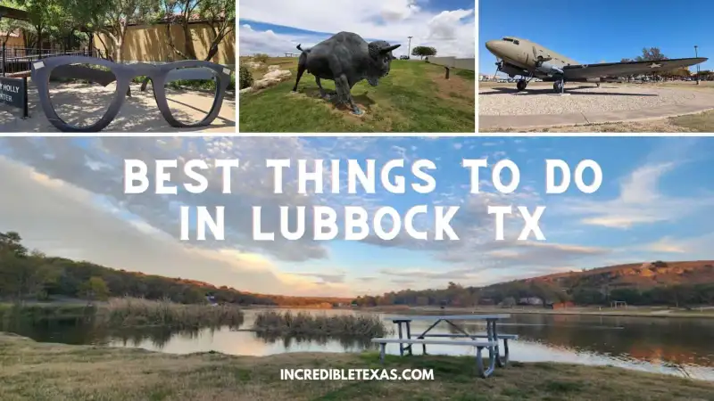 Lubbock Texas skyline and cultural district landmarks under a wide open South Plains sky