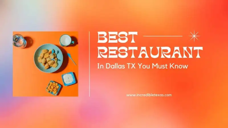 A lively outdoor patio and indoor dining room at a premier downtown Dallas restaurant