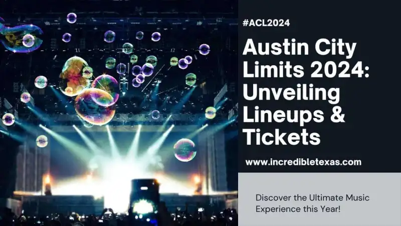 Concert crowd enjoying an evening headline performance at Austin City Limits Music Festival in Zilker Park