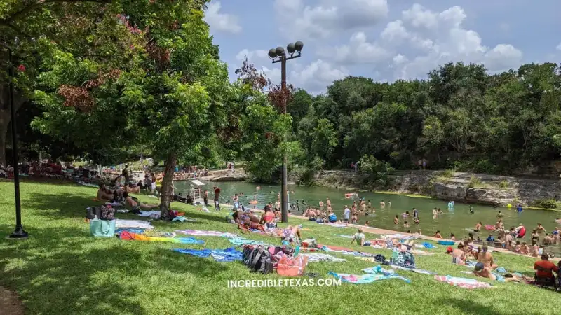Barton Springs Pool Austin TX. Best Swimming Holes Near Austin TX.
