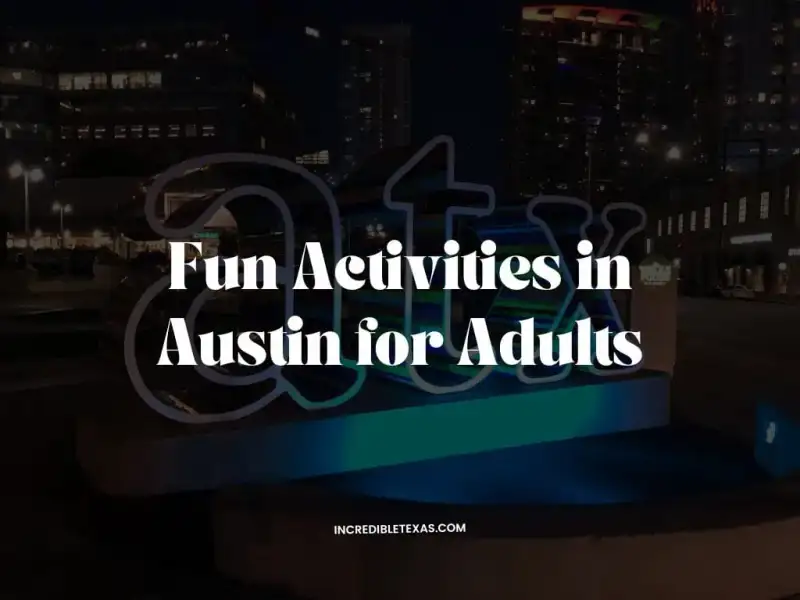 Adults taking in sunset views over the Austin skyline and Lady Bird Lake