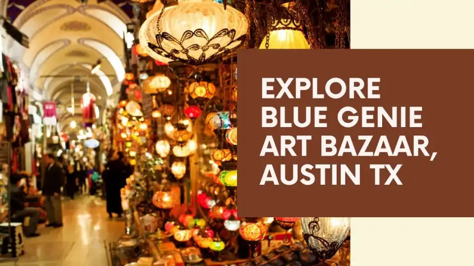 Handcrafted ceramics, prints, and local artisan gifts on display at Blue Genie Art Bazaar