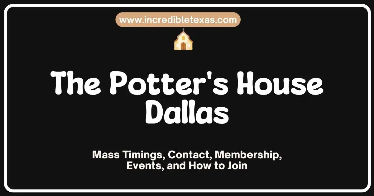 Exterior view of The Potter's House church sanctuary and main entrance in Dallas Texas