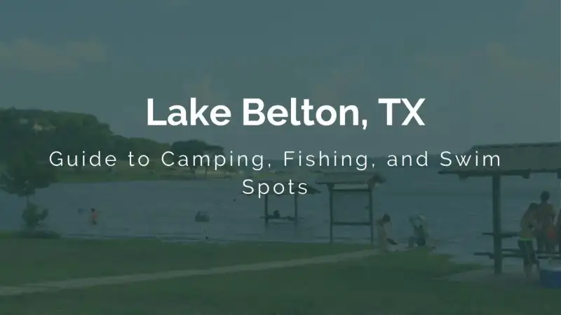 Scenic limestone bluffs and calm waters along Lake Belton in Central Texas