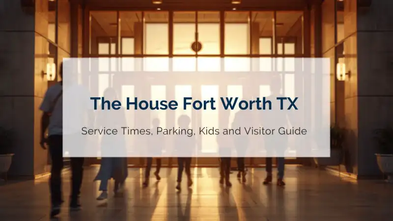 Exterior view of The House Fort Worth campus entrance and paved parking along Denton Highway