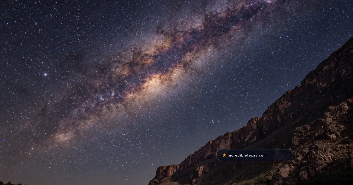Santa Elena Canyon and the Rio Grande beneath the Milky Way in Big Bend National Park, Texas