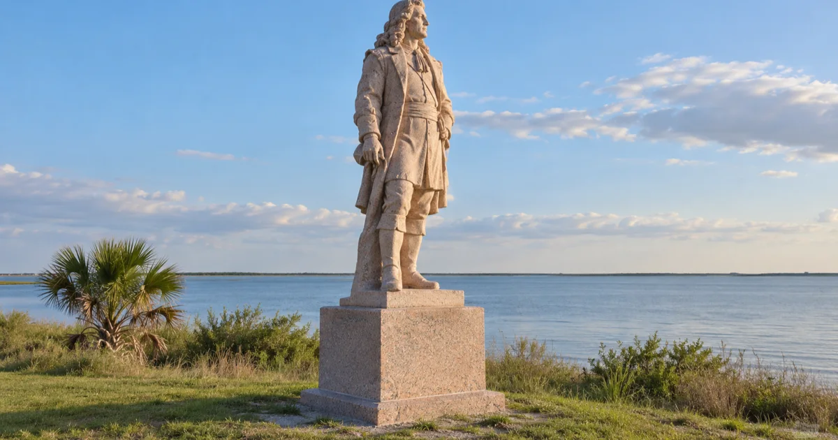 Matagorda Bay shoreline at the former Indianola townsite in Calhoun County