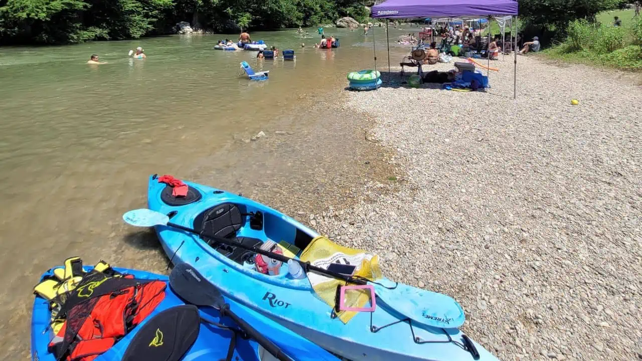 Kayaking in Guadalupe River State Park