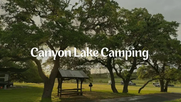 Canyon Lake Camping Rates, Hours and Facilities