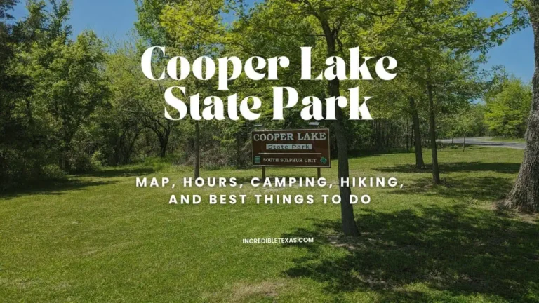 Cooper Lake State Park Map, Hours, Camping, Cabins and Hiking Trails