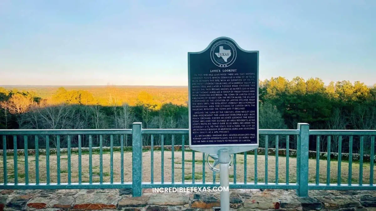 Love’s Lookout, Jacksonville - Hidden Gems in East Texas