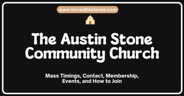 Welcoming exterior of The Austin Stone Community Church, showcasing modern architecture and a vibrant community atmosphere, perfect for worship services and spiritual growth in Austin, Texas.