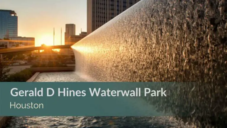 Gerald D Hines Waterwall Park Houston Hours, Parking, and What to Expect
