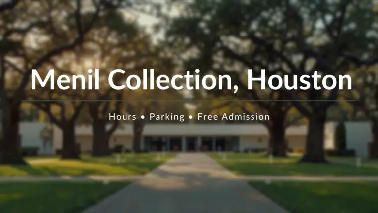 Menil Collection Houston Hours, Parking, Free Admission, and What to See
