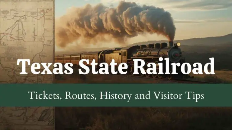 Texas State Railroad Tickets, Routes, History and Visitor Tips