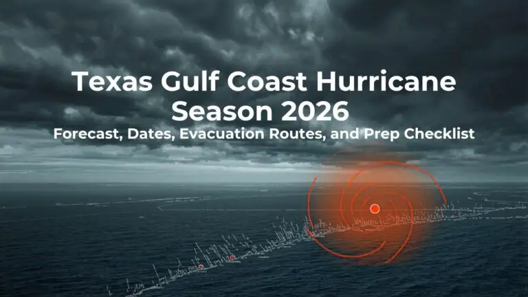 Texas Gulf Coast Hurricane Season 2026 Forecast, Dates, Evacuation Routes, and Prep Checklist